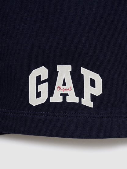 Lacivert Relaxed Gap Logo Fransız Havlu Kumaş Şort