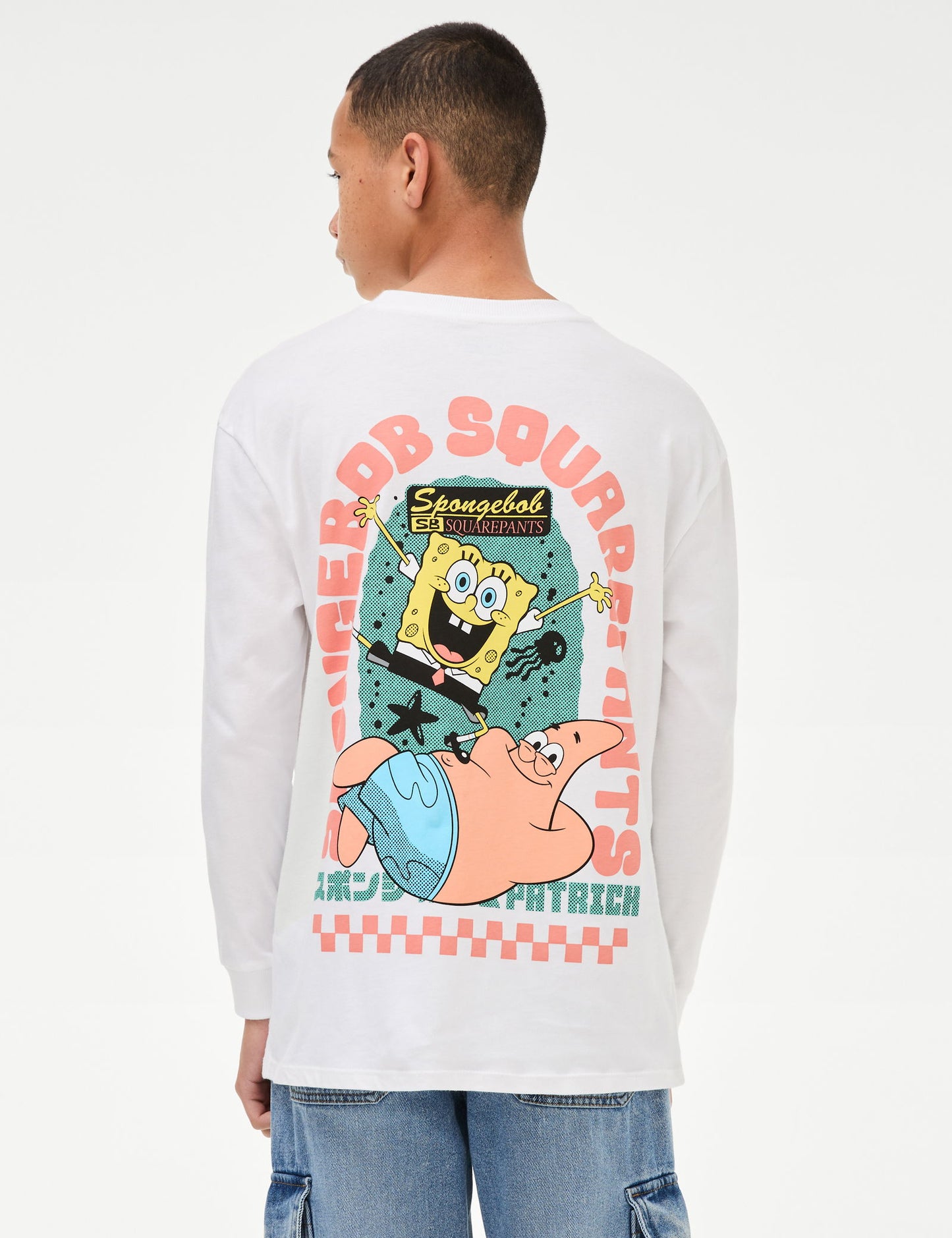 Saf Pamuklu Spongebob Squarepants:trade_mark: Sweatshirt (6-16 Yaş)