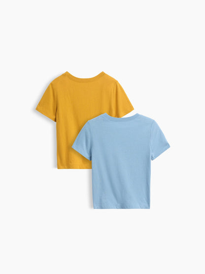 Açık Mavi Logo T-shirt (2'li)