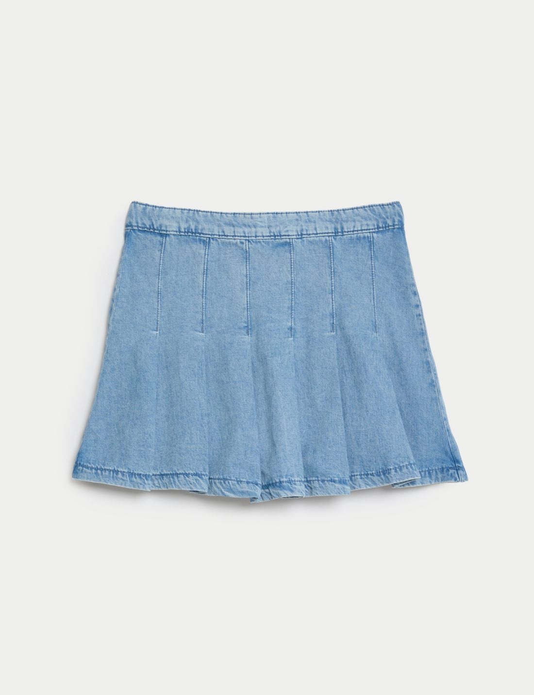 Pileli Denim Etek (6-16 Yaş)