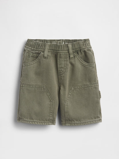 Haki Ultrasoft Denim Pull-on Carpenter Şort