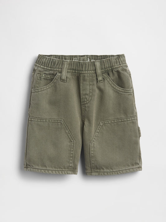 Haki Ultrasoft Denim Pull-on Carpenter Şort