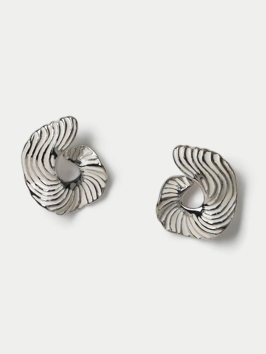 Zebra Desenli Küpe