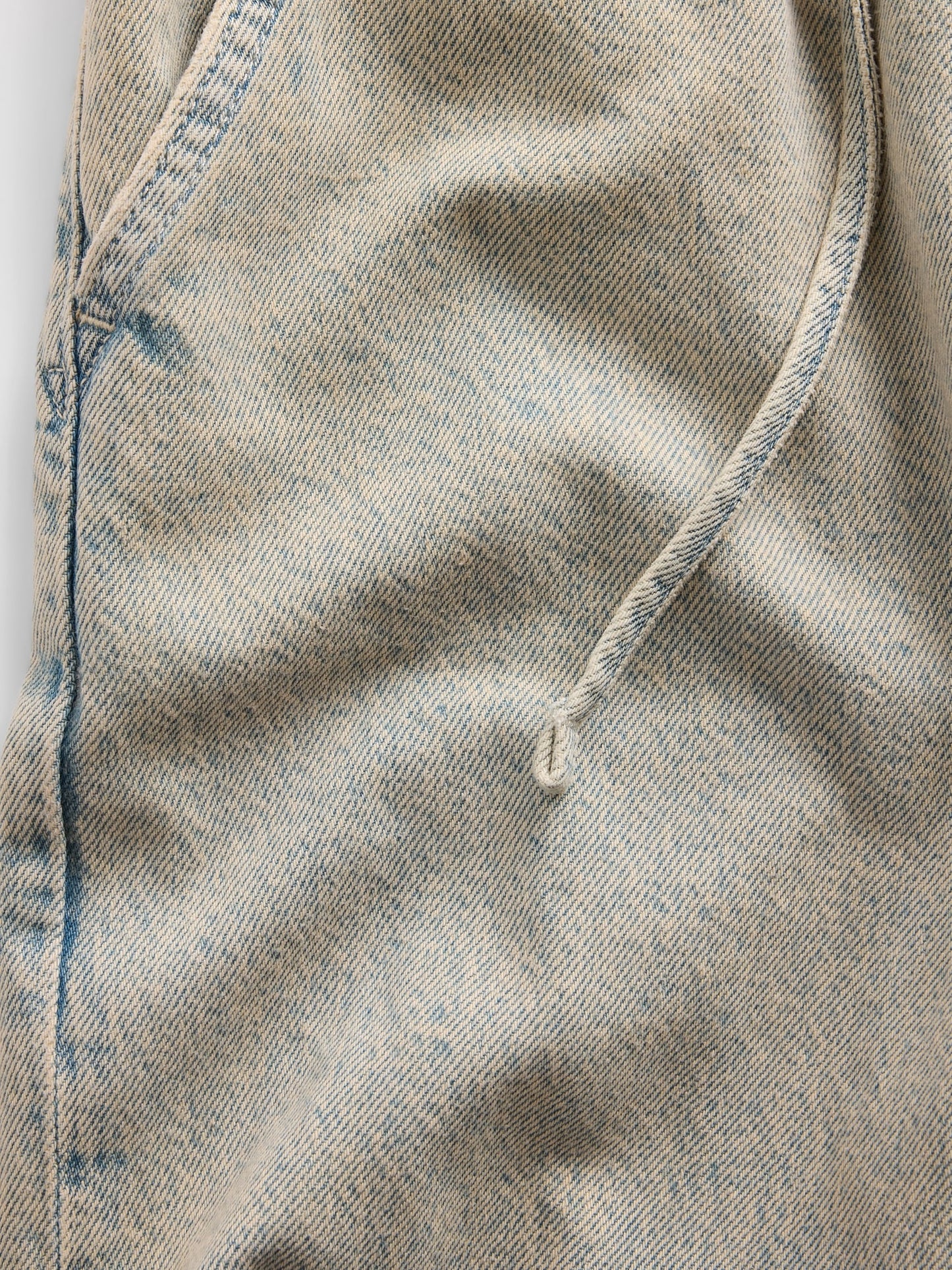 Açık Mavi Low Rise '90s Loose Easy Crop Jean Pantolon