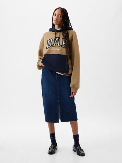 Kahverengi Gap X Dap Logo Colorblock Sweatshirt