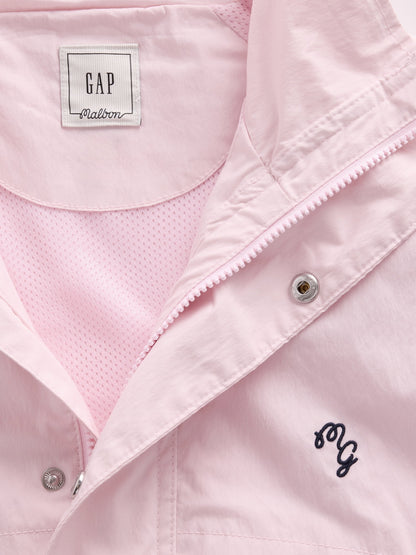 Açık Pembe Gap × Malbon Textured Poplin Anorak Ceket