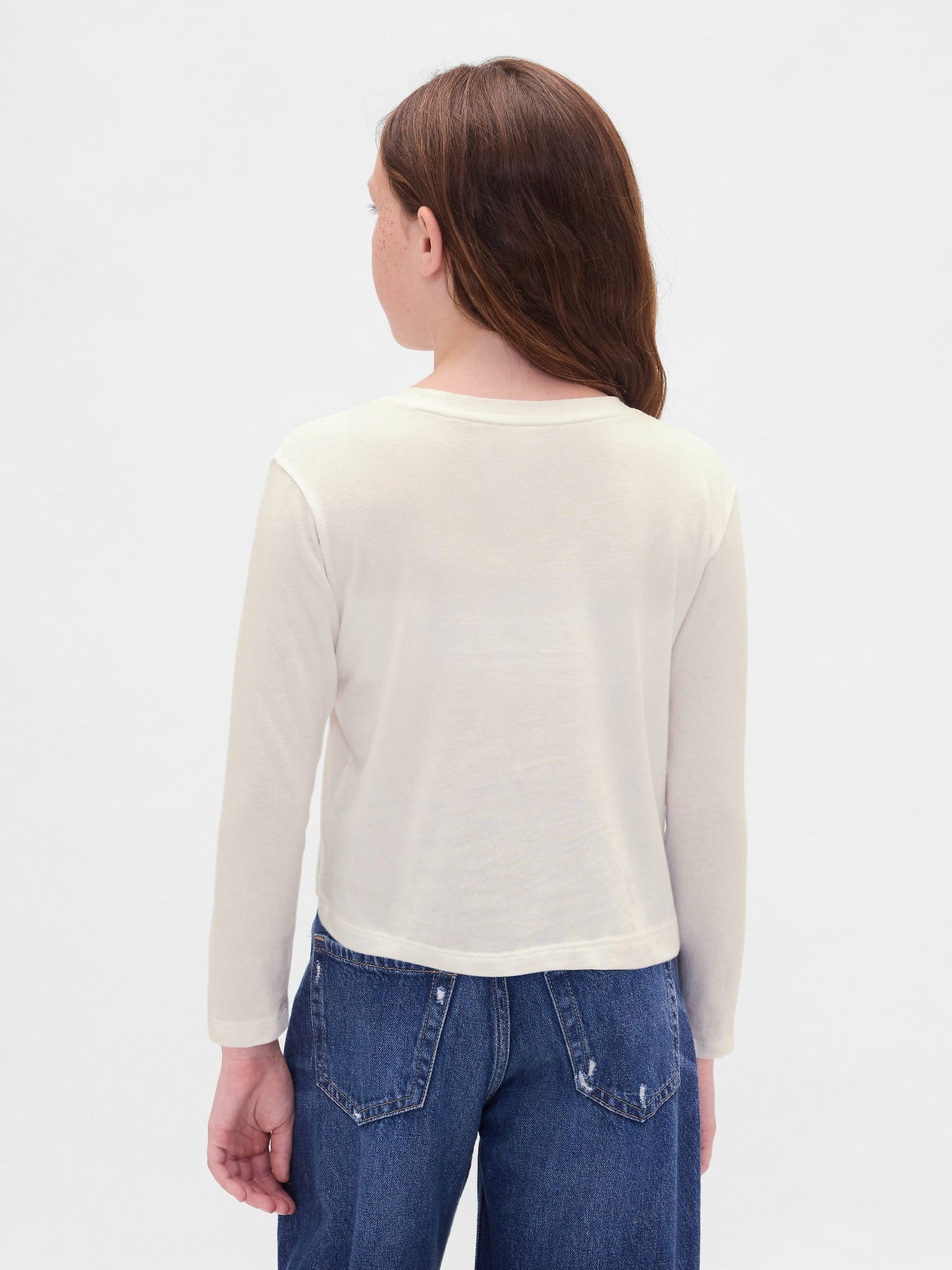 Beyaz Relaxed Grafik Logo T-shirt