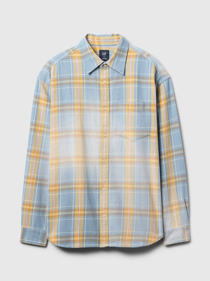 Mavi Sunwashed Twill Oversize Gömlek