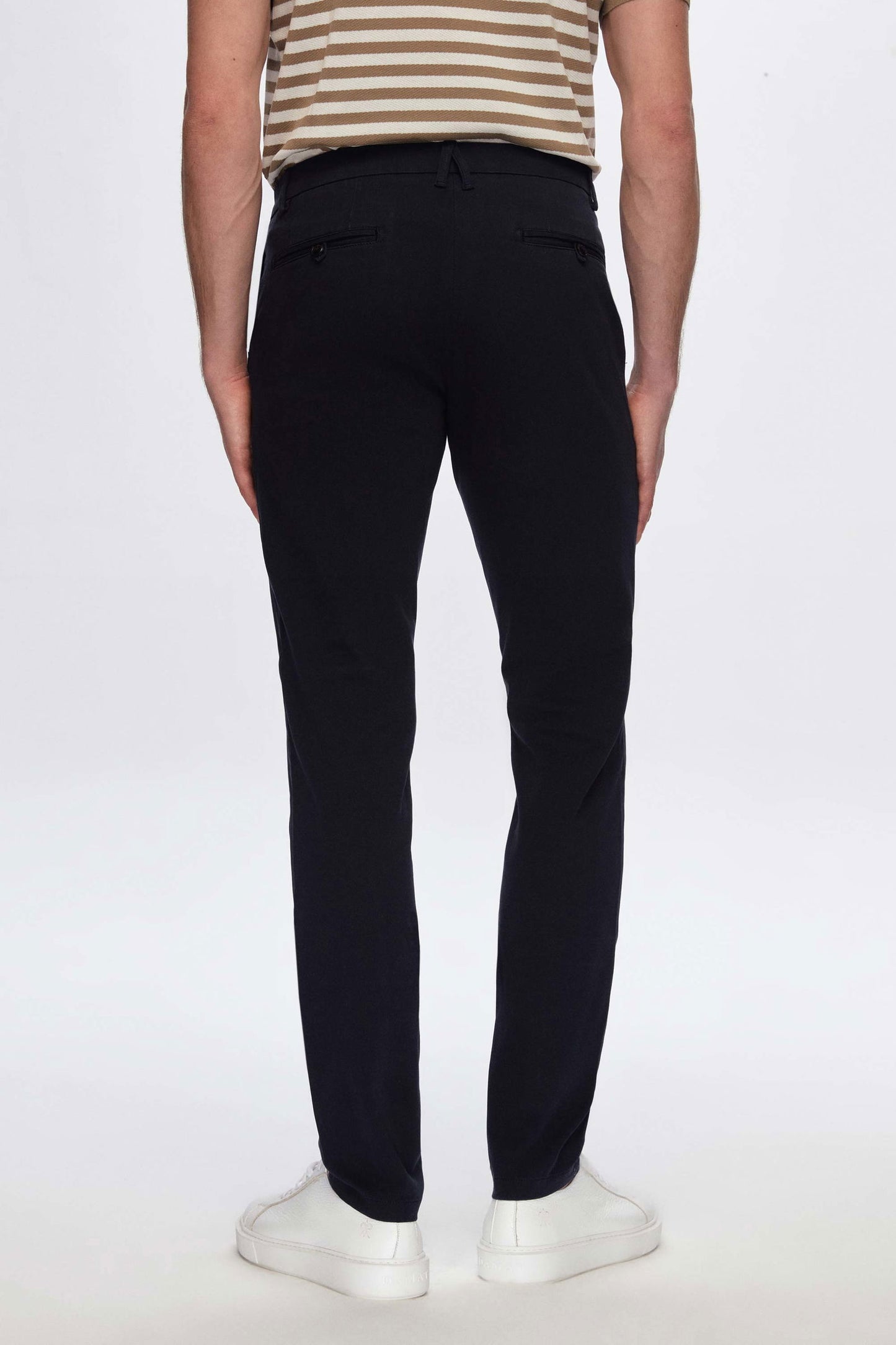 Damat Slim Fit Lacivert Bi Strech Pamuklu Beli Içten Lastikli Chino Pantolon