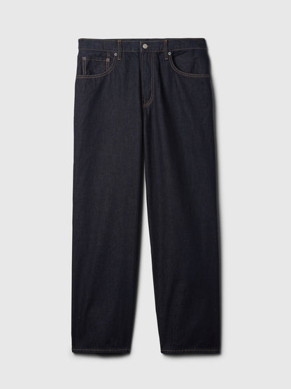 Koyu Mavi Extra Baggy Jean Pantolon