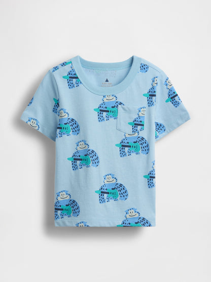 Açık Mavi Mix & Match Pocket T-shirt
