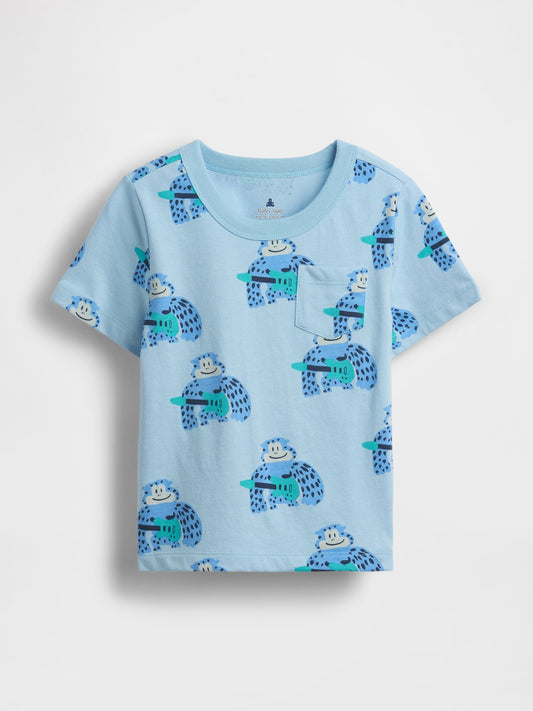 Açık Mavi Mix & Match Pocket T-shirt