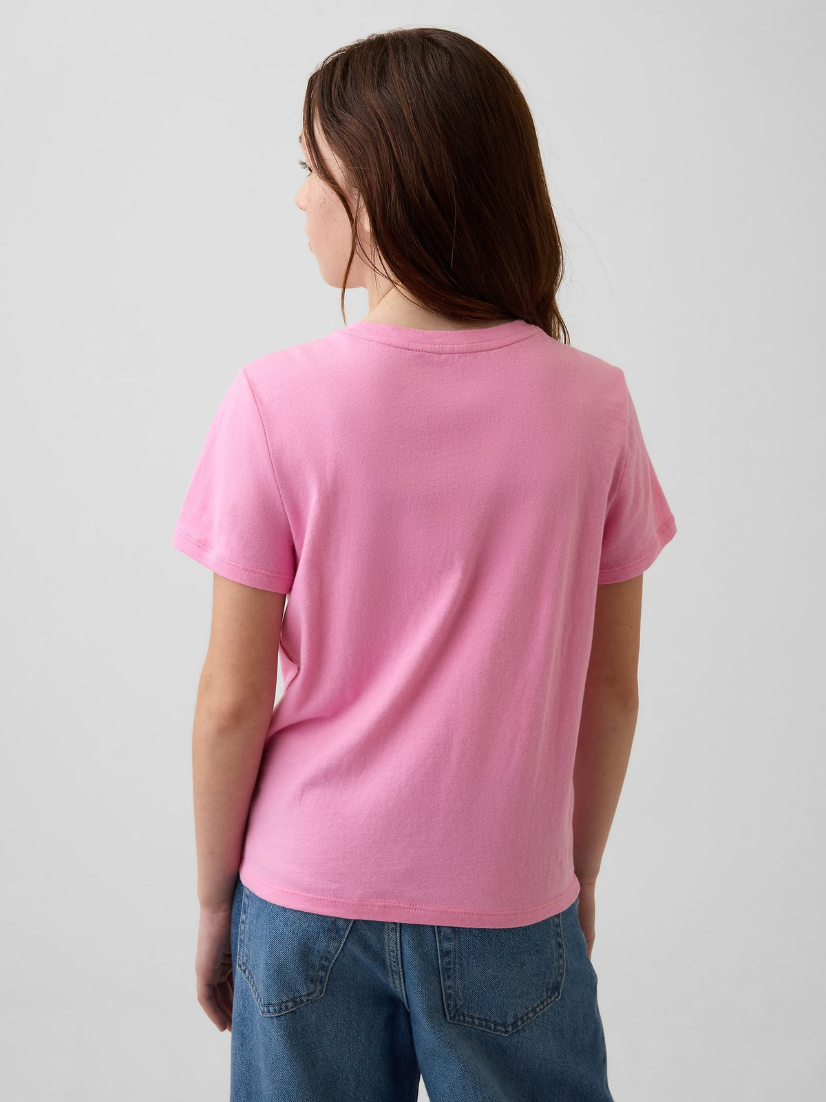 Koyu Mavi Grafik Baskılı T-shirt