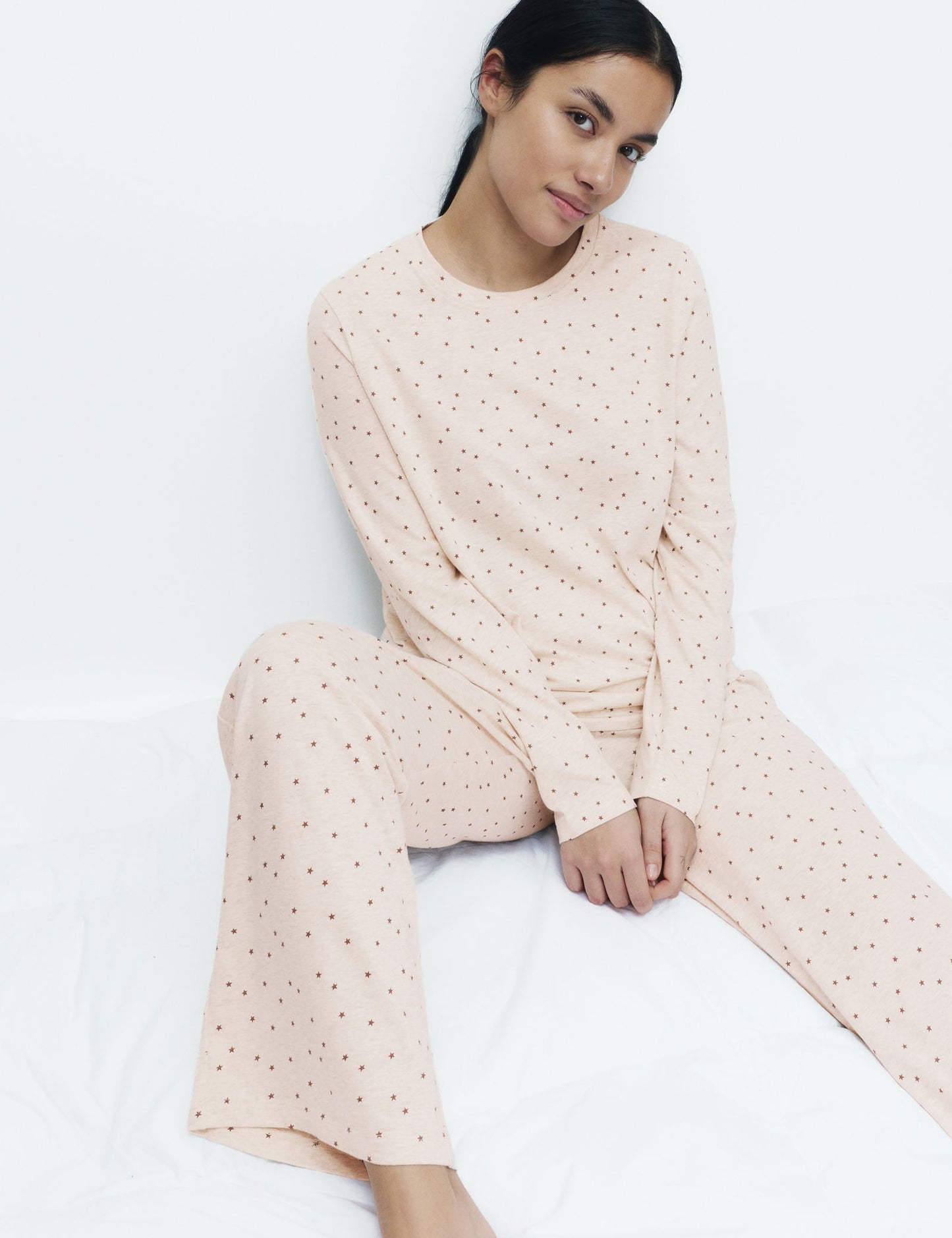 Saf Pamuklu Pijama Takımı