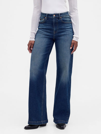 Mavi Curvy High Rise Stride Wide-leg Jean Pantolon