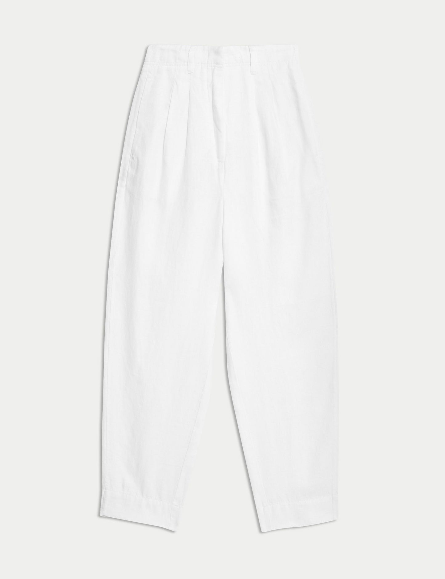 Saf Keten Tapered Pantolon