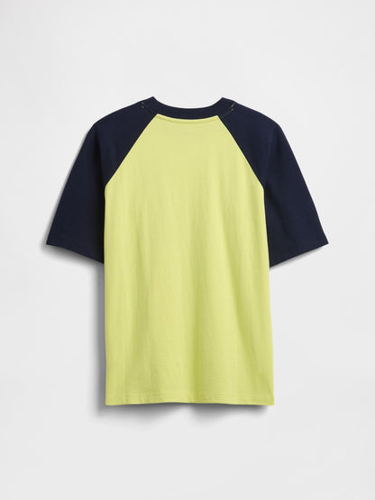 Sarı Relaxed Gap Logo T-shirt