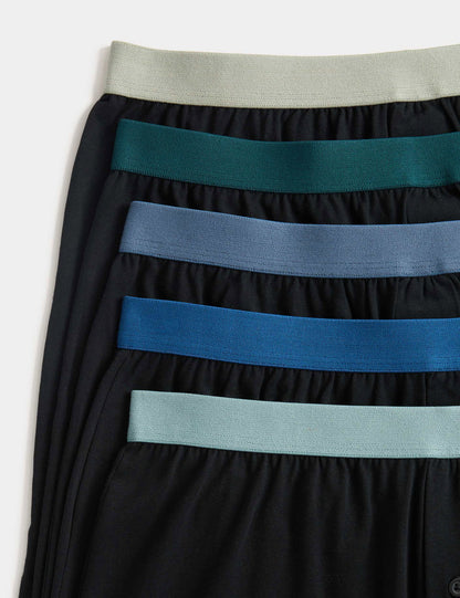 5'li Pamuklu Jersey Boxer