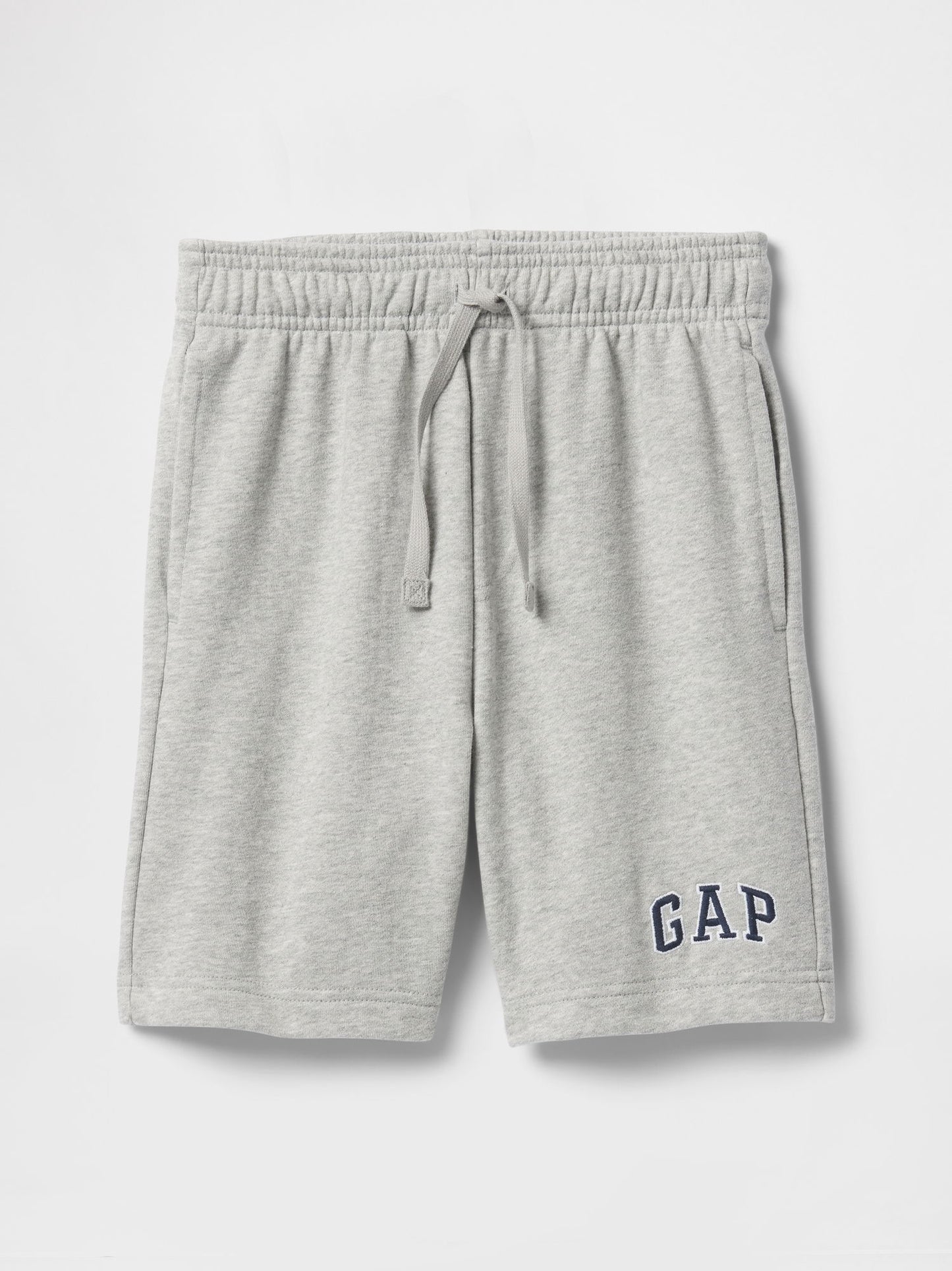 Gri Gap Logo Havlu Kumaş Şort