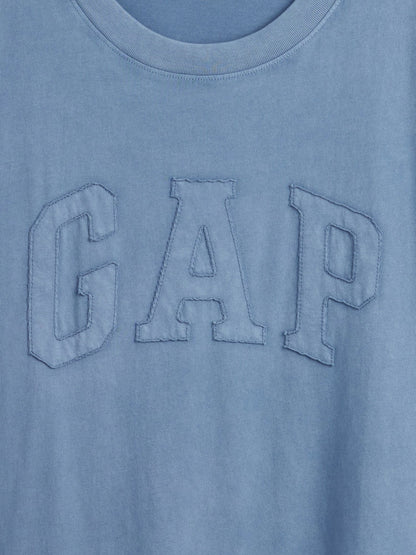 Açık Mavi Everyday Soft Boxy Gap Logo T-shirt