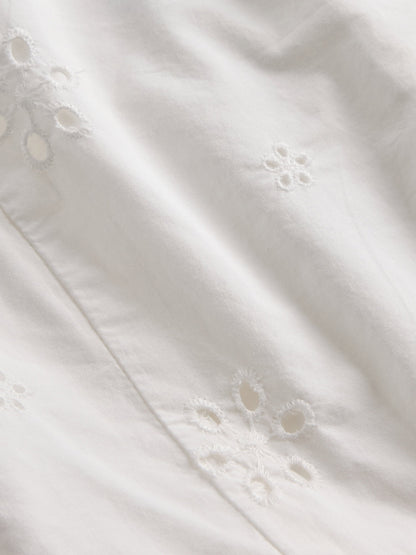 Beyaz Eyelet Elbise