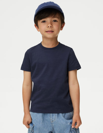 Kısa Kollu 2'li T-shirt & Gömlek Takımı (2-7 Yaş)