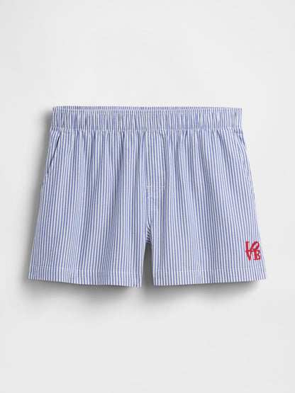 Mavi Robert Indiana Love Poplin Pijama Boxer Şort