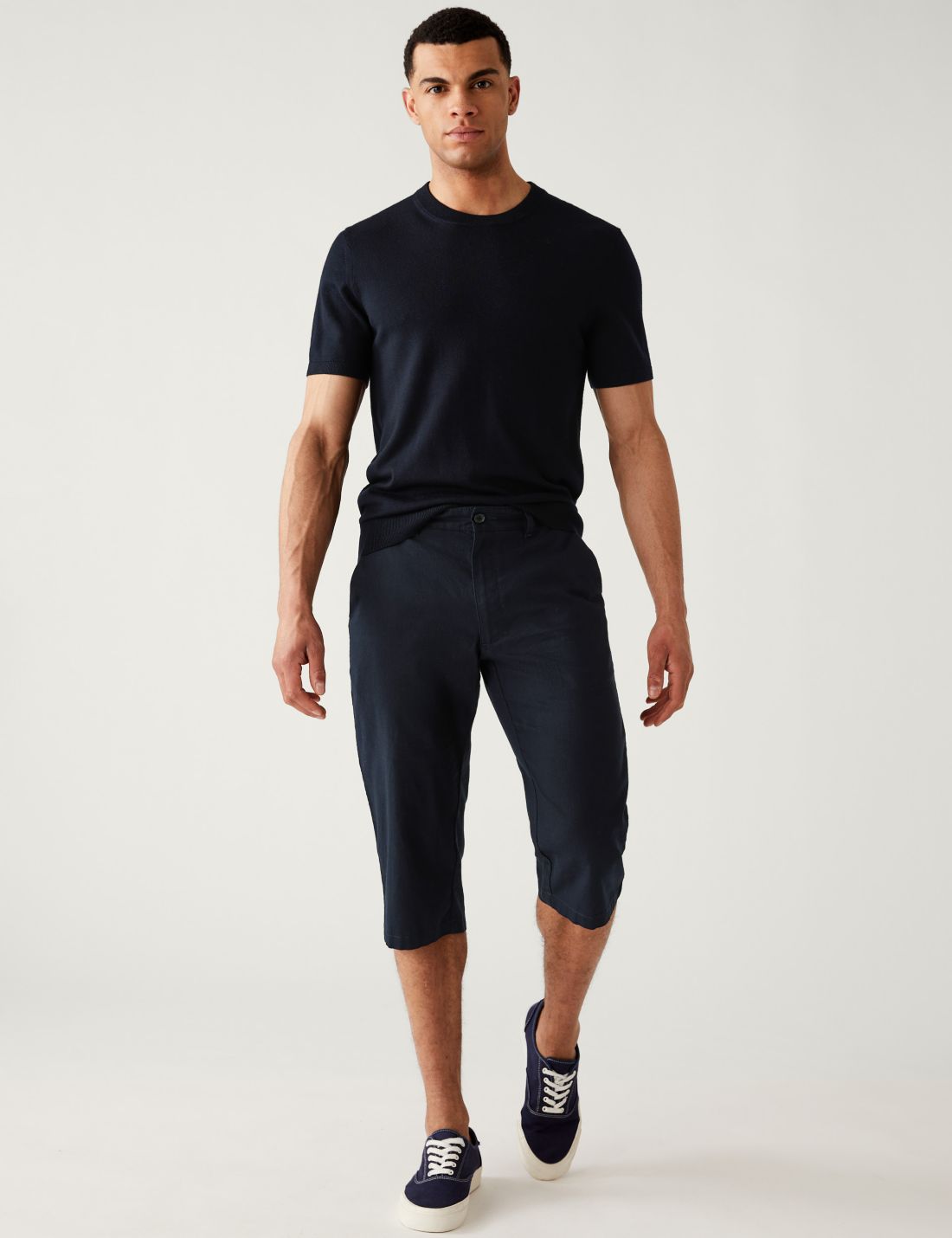 Regular Fit Keten Şort