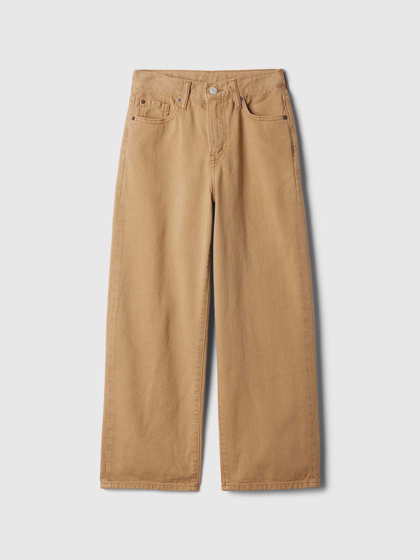 Kahverengi Baggy Jean Pantolon