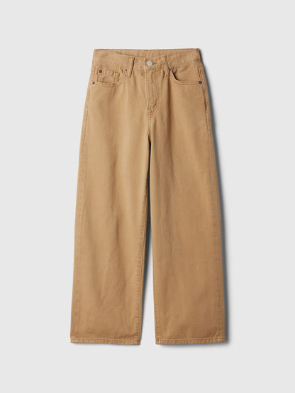 Kahverengi Baggy Jean Pantolon