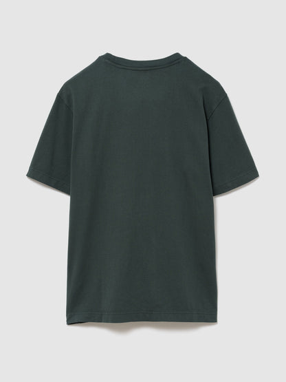 Koyu Yeşil Heavyweight Gap Logo Relaxed Crop T-shirt