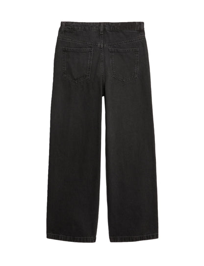 Geniş Paça Denim Pantolon