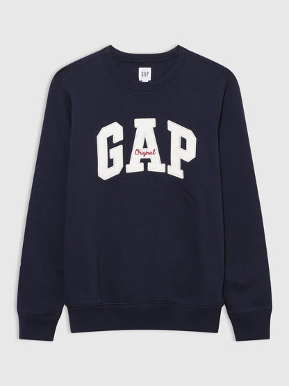 Lacivert Gap Logo Bisiklet Yaka Sweatshirt