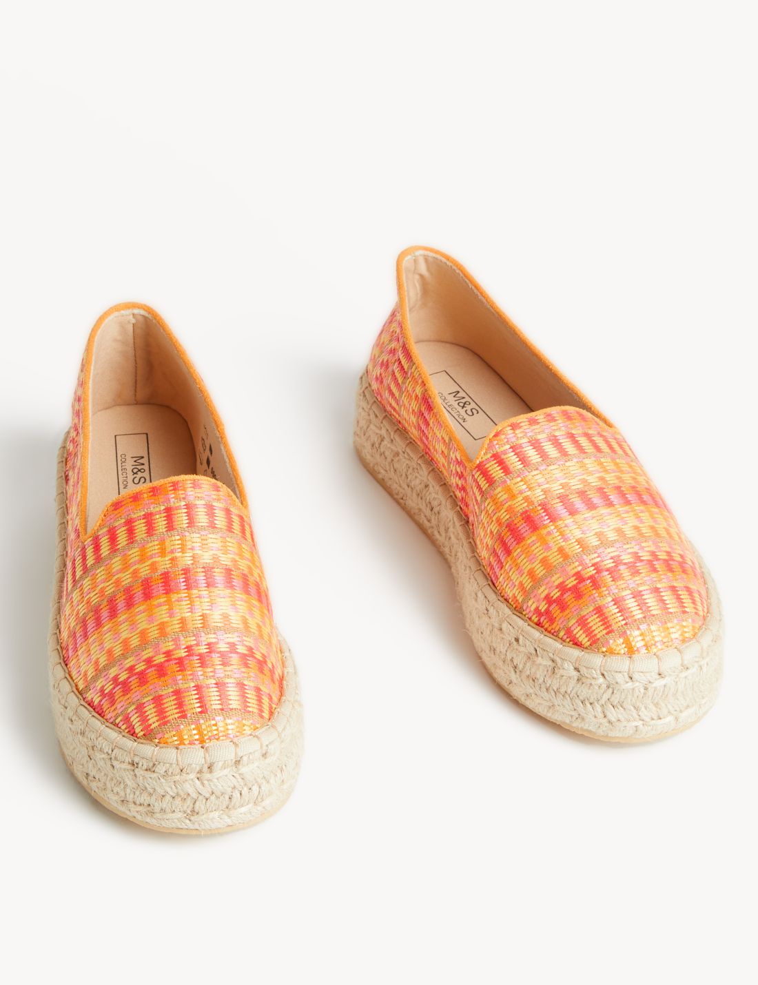 Hasır Detaylı Desenli Espadril