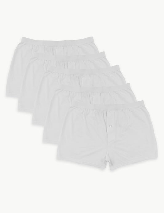 Saf Pamuklu 5'li Nefes Alabilir:trade_mark: Boxer Seti