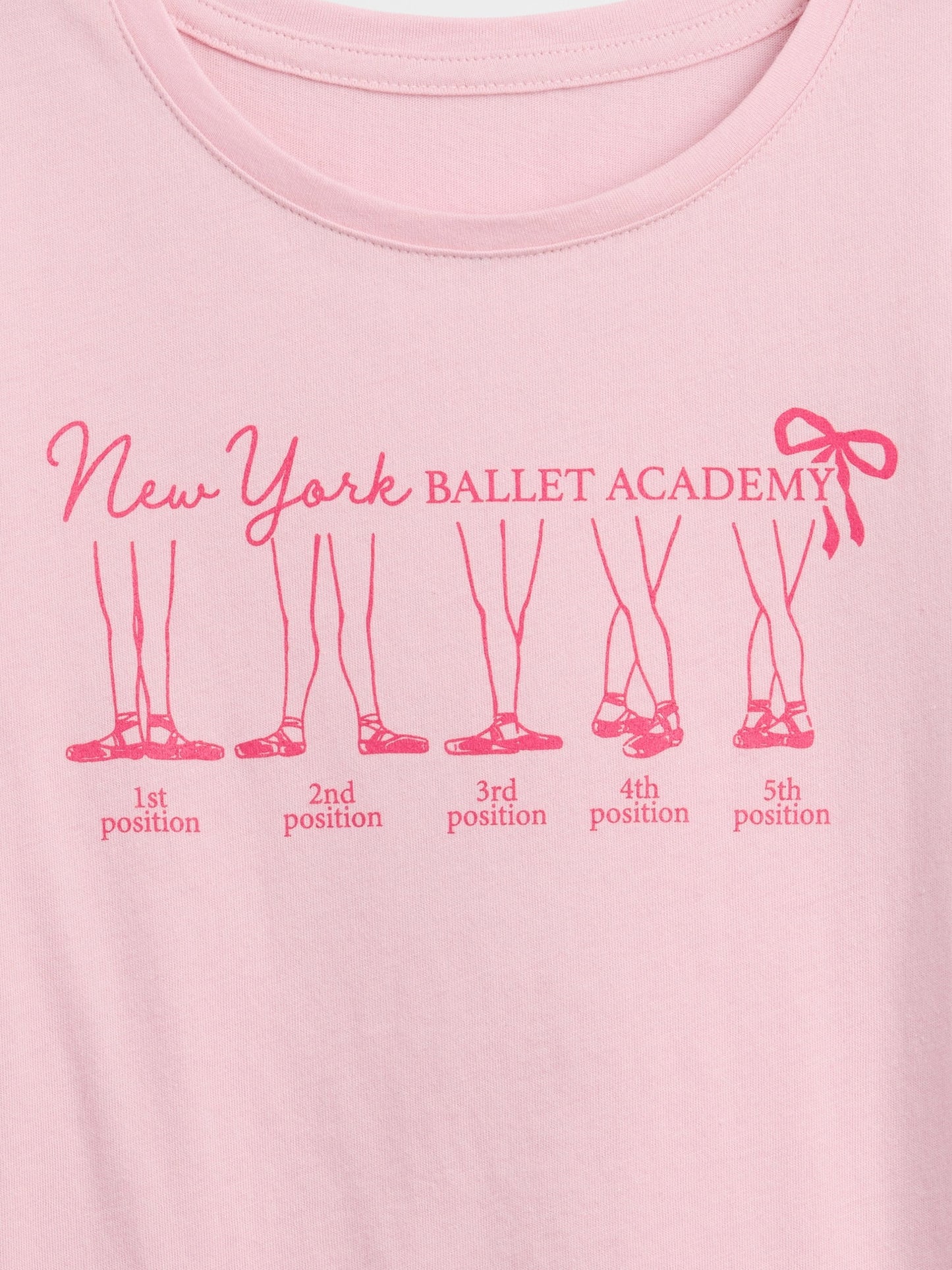 Açık Pembe Grafik Baskılı T-shirt