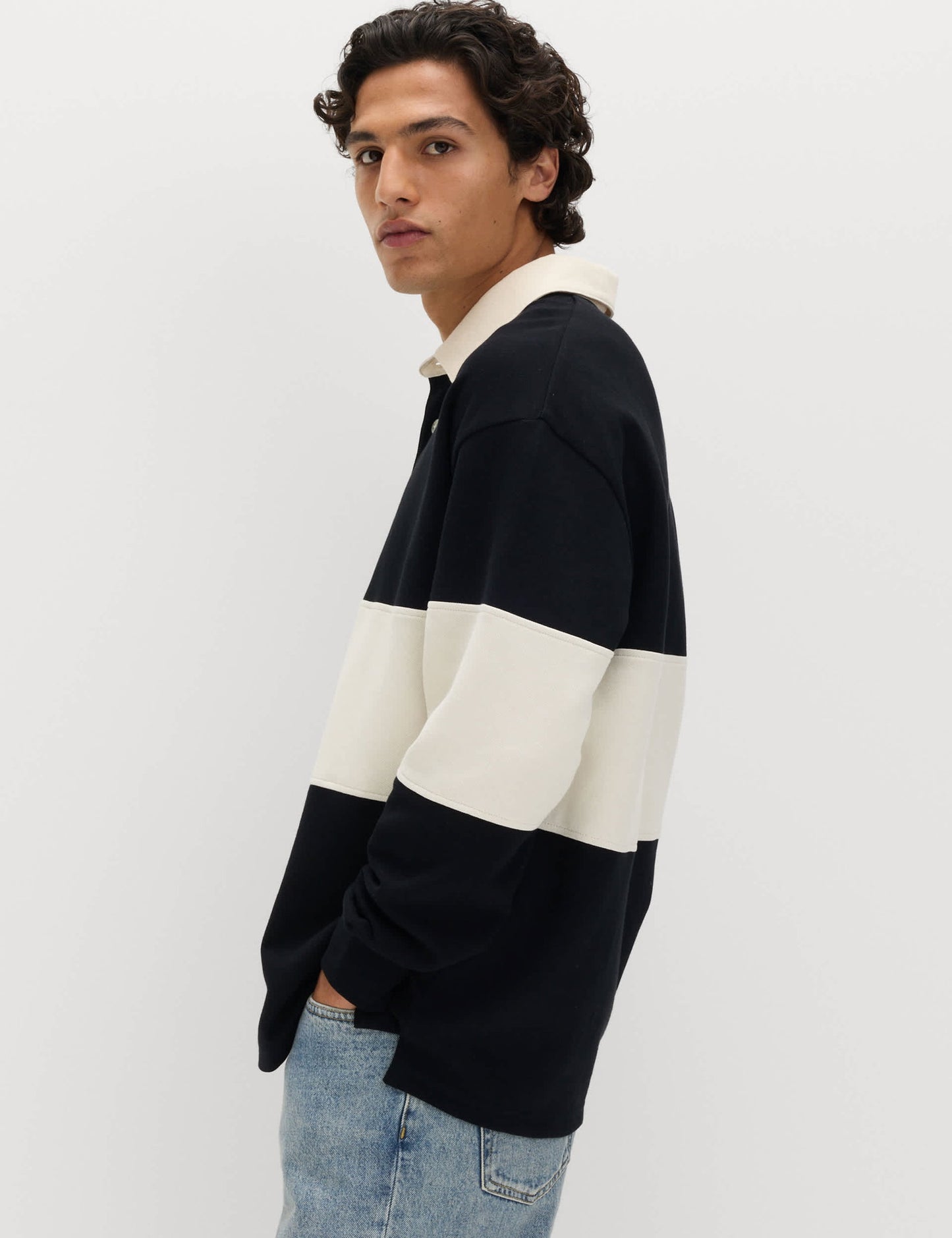 Çizgili Rugby Sweatshirt