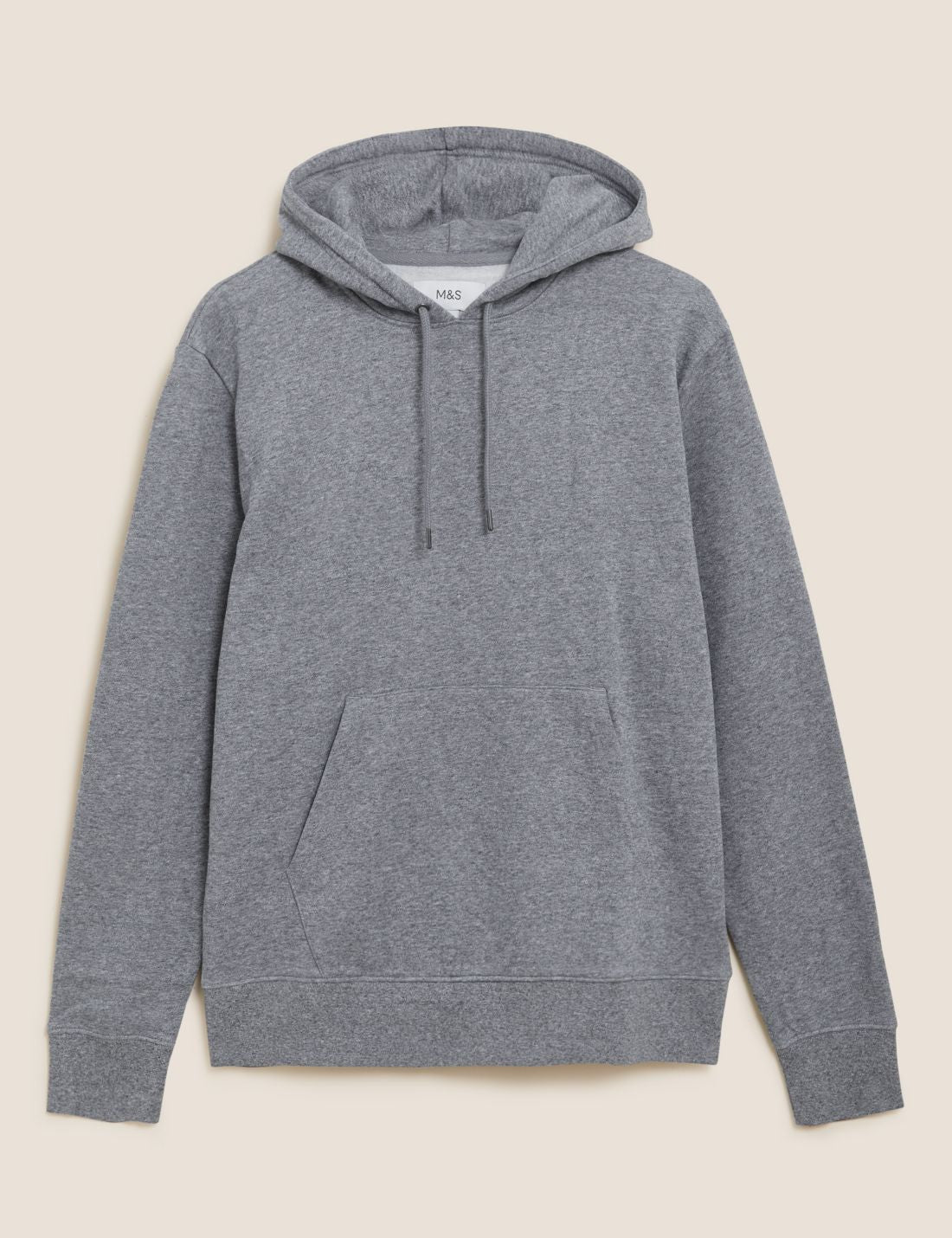 Saf Pamuklu Kapüşonlu Sweatshirt