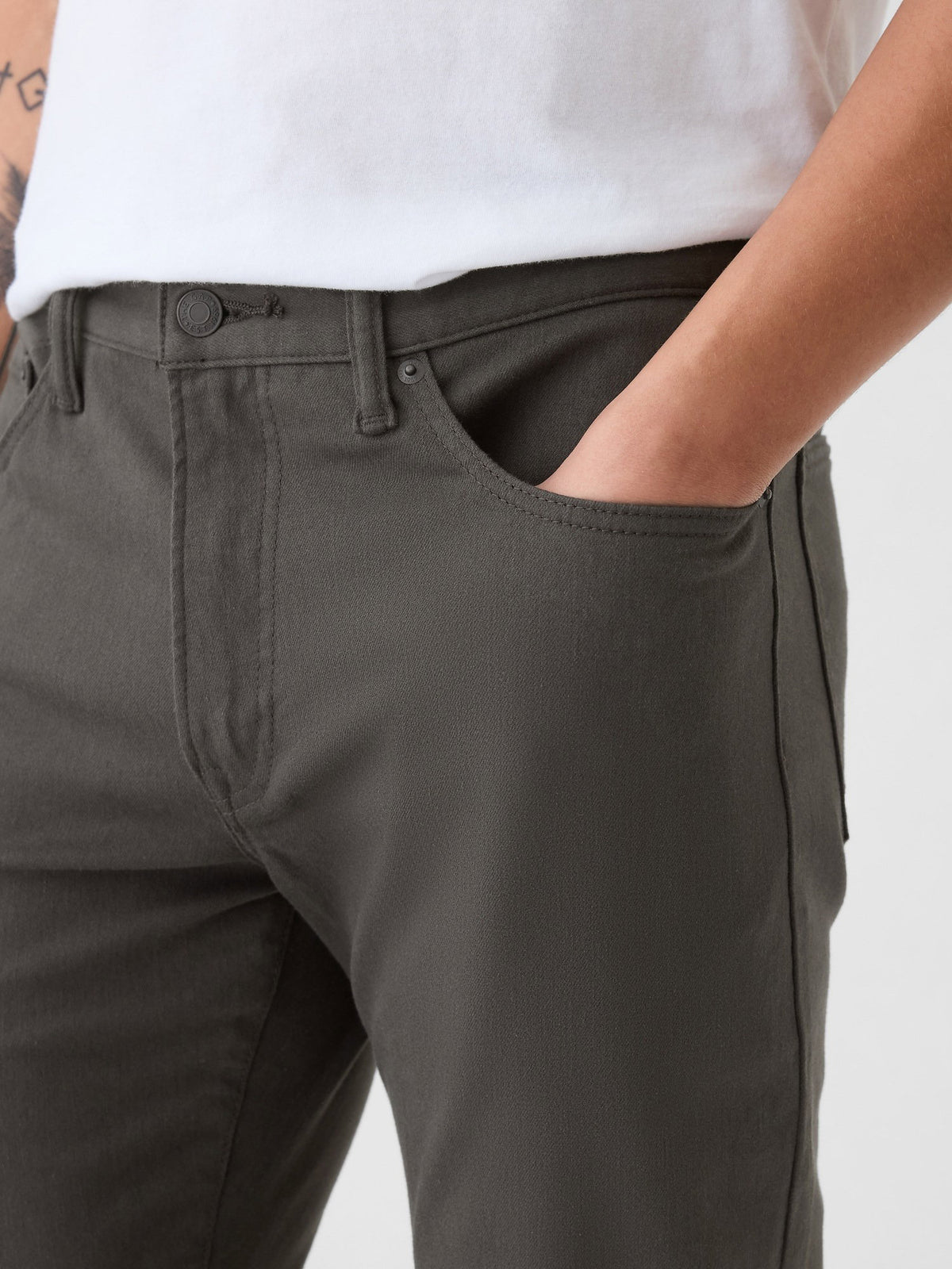 Siyah Straight Fit City Jean Pantolon