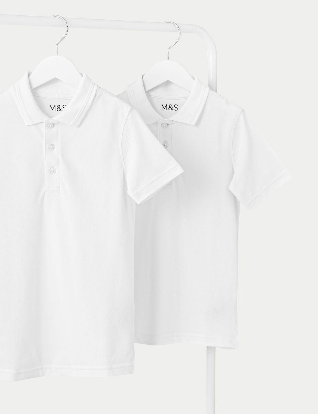 Saf Pamuklu 2'li Polo Yaka T-shirt (2-16 Yaş)