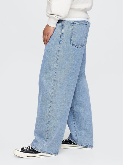 Açık Mavi Extra Baggy Jean Pantolon