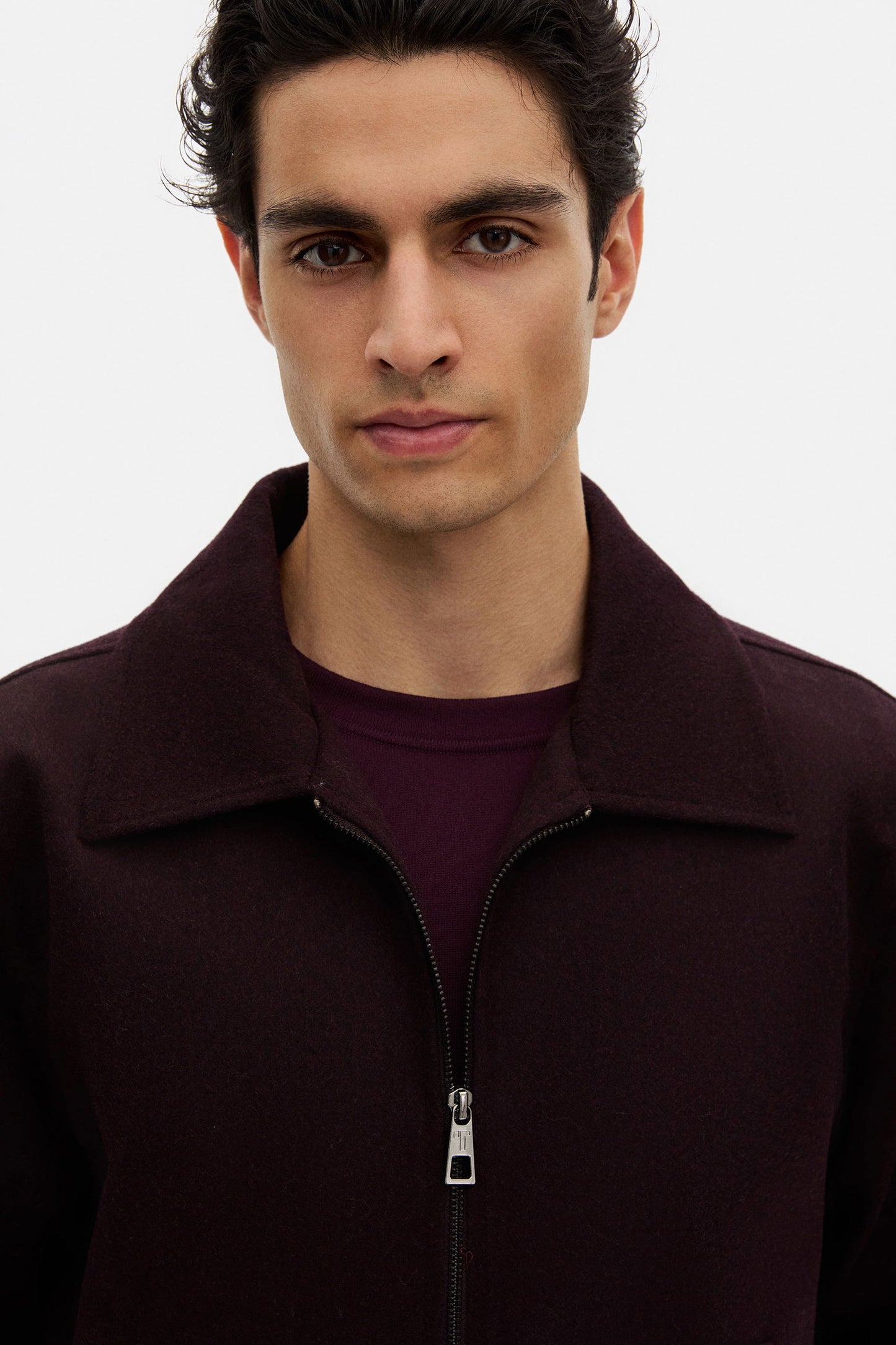 Tween Relaxed Fit Bordo Düz Mont