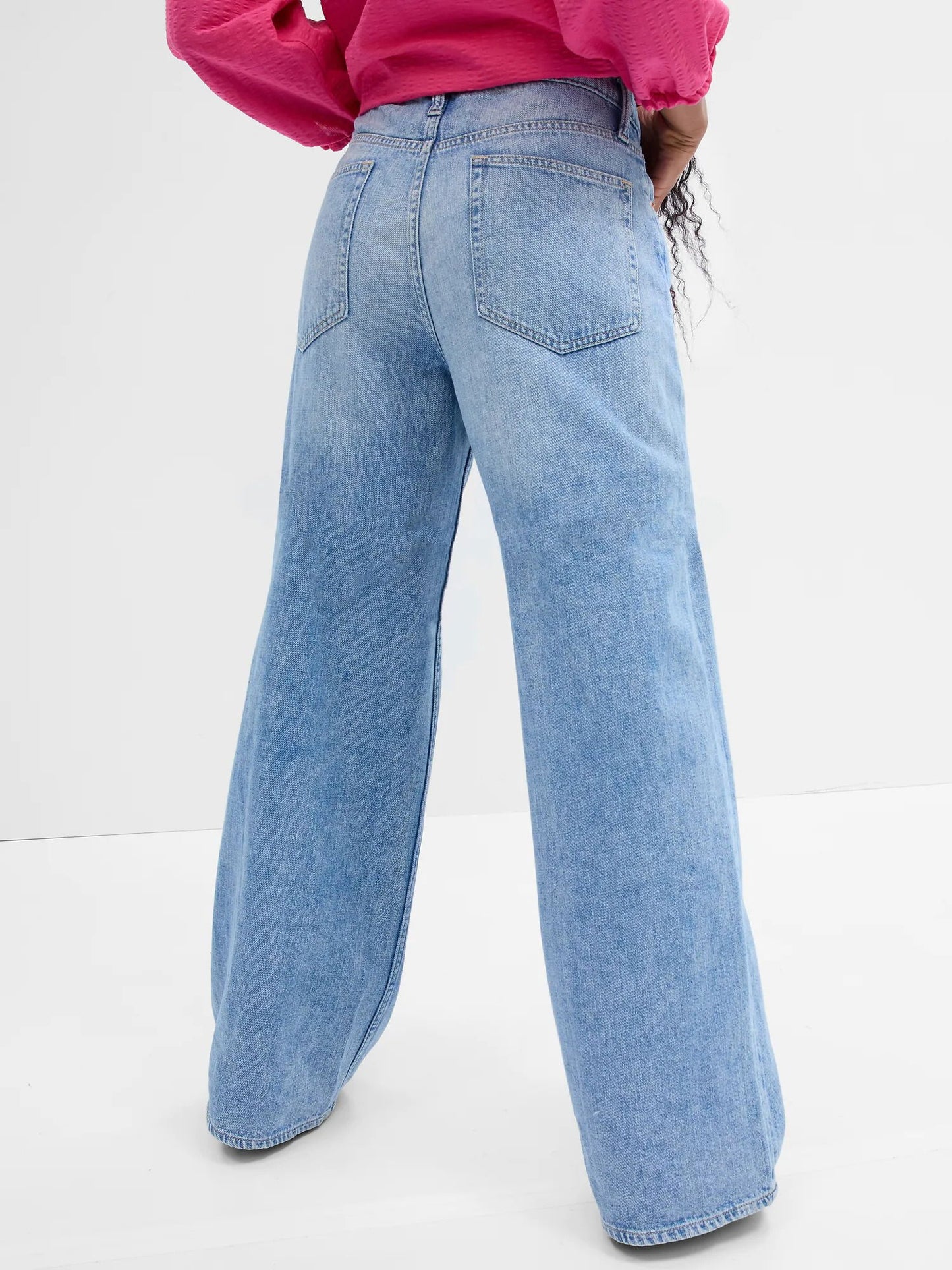 Mavi High Rise Destructed Wide-leg Washwell™ Jean Pantolon