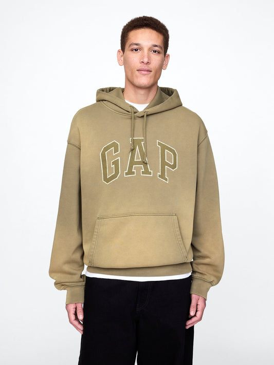 Yeşil Vintage Soft Oversize Gap Logo Sweatshirt