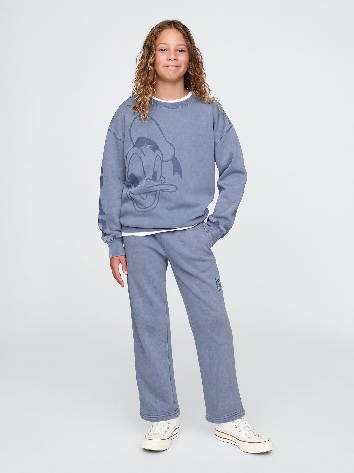 Koyu Mavi Gap × Disney Gap Logo Vintagesoft Fleece Eşofman Altı