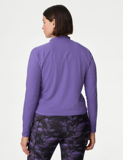 Cool Comfort:trade_mark: Fitilli Uzun Kollu Crop Top