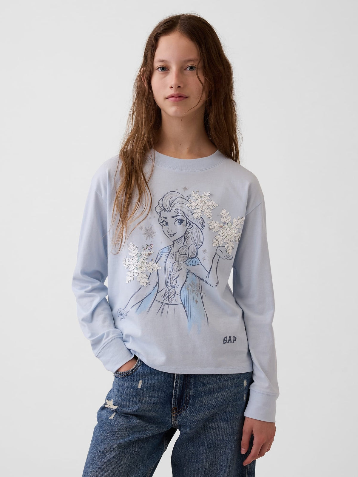 Pembe Oversized Flippy-sequin Grafik T-shirt