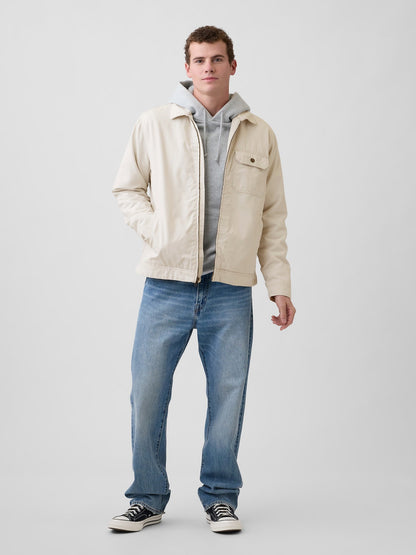 Krem Relaxed Ripstop Utility Ceket