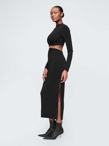 Siyah Gap × Cult Gaia Cutout Midi Elbise