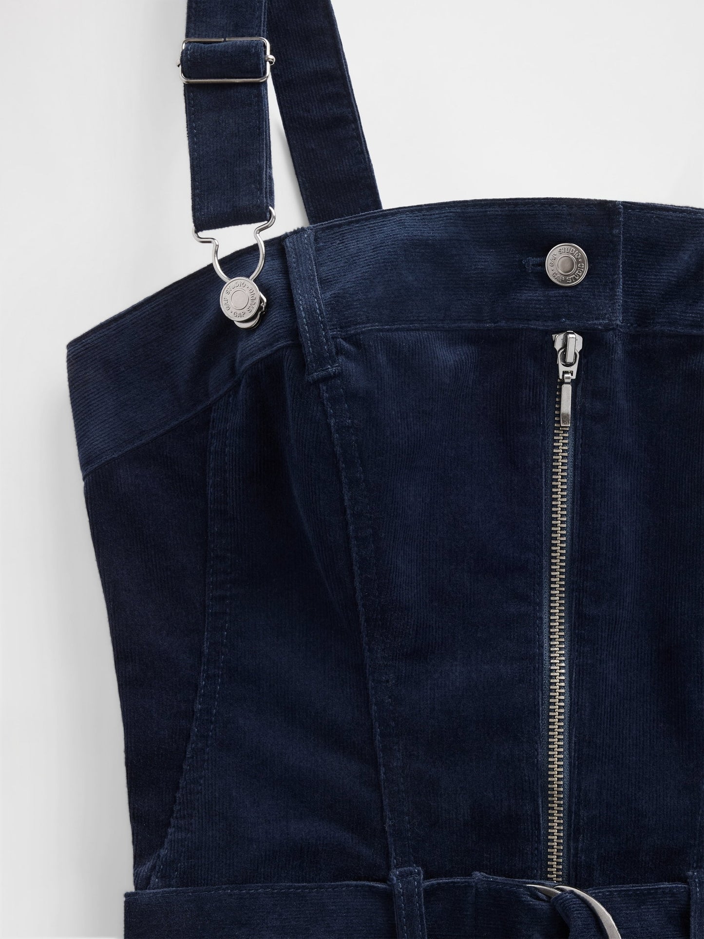 Lacivert Gapstudio Corduroy Belted Midi Elbise